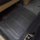 4-Piece Black PVC Car Floor Mats - Front & Rear product