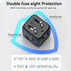 Universal Power Travel Plug Adapter - Foldable (1 or 2-Pack) product