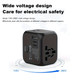 Universal Power Travel Plug Adapter - Foldable (1 or 2-Pack) product