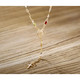 14K Gold Virgin Mary Rosary Necklace product