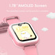 4G GPS Kids Smartwatch 1.78" AMOLED Large Touch Screen Smart Watch with Video Voice Calls,SOS,Camera,Pedometer Alarm,Game(Blue) product