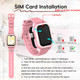 4G GPS Kids Smartwatch 1.78" AMOLED Large Touch Screen Smart Watch with Video Voice Calls,SOS,Camera,Pedometer Alarm,Game(Blue) product