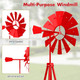 8-Foot Ornamental Windmill Weathervane with 4 Support Legs product