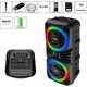 BR-35K Portable Bluetooth Speaker with Karaoke Function and DJ Lights product