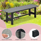 47-Inch Outdoor Bench with Slatted Seat (2-Pack) product
