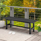 47-Inch Outdoor Bench with Slatted Seat (2-Pack) product