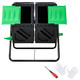 Dual Chamber Garden Compost Tumbler with Sliding Doors product