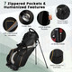 Portable Golf Stand Bag with 8-Way Divider product