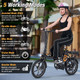 16" Folding Portable Electric Bicycle with 550W Brushless Motor product