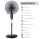 16'' Adjustable Oscillating Pedestal Fan product