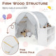 Indoor Wooden Playhouse with Curtain   product