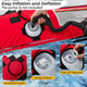 Towable Tube with Quick Connector & Drainage System for Boating product
