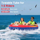 Towable Tube with Quick Connector & Drainage System for Boating product