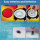 Towable Tube with Quick Connector & Drainage System for Boating product