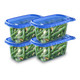 Ziploc Mini Rectangle Food Storage Container & Lid, 12 oz., 4 ct. (6-Pack) product