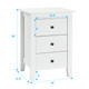Nightstand Bedside Table with 3 Drawers and Large Storage Space product