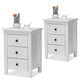 Nightstand Bedside Table with 3 Drawers and Large Storage Space product
