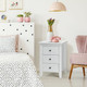 Nightstand Bedside Table with 3 Drawers and Large Storage Space product