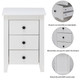 Nightstand Bedside Table with 3 Drawers and Large Storage Space product