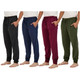 Men's Cotton Lounge Jogger Pants with Pockets (4-Pack)  product