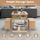 5-Piece Dining Table Set with Built-in Shelves product