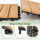 12" x 12" Acacia Wood Flooring Snap-in Tiles (30-Pack) product