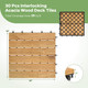 12" x 12" Acacia Wood Flooring Snap-in Tiles (30-Pack) product