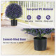 Artificial Topiary Plants with Flowers (2-Pack) product