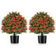 Artificial Topiary Plants with Flowers (2-Pack) product