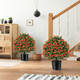 Artificial Topiary Plants with Flowers (2-Pack) product