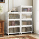 3/4-Tier Stackable Storage Bins with 33/44-Gal Collapsible Storage Boxes product