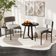 Dining Chair with Curved Back, Padded Seat, and Metal Legs (Set of 2 or 4) product
