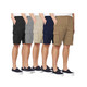 Men's Cotton Flex-Stretch Cargo Shorts with Belt (5-Pack) product