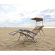 26" Gravity Free Beach Chair with Adjustable Canopy product