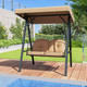 2-Person Outdoor Porch Swing with A-Shaped Metal Frame product