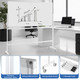 72" X 36" Double-sided Magnetic Whiteboard With Stand product