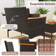 4-Piece Patio Wicker Sofa Set With Coffee Table product