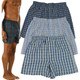 Men's Button Fly Loose Fit Tartan Plaid Boxers (3- or 6-Pack) product