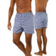 Men's Button Fly Loose Fit Tartan Plaid Boxers (3- or 6-Pack) product