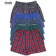 Men's Button Fly Loose Fit Tartan Plaid Boxers (3- or 6-Pack) product