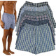 Men's Button Fly Loose Fit Tartan Plaid Boxers (3- or 6-Pack) product