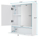Bathroom Medicine Cabinet with Double Mirror Doors product