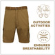 Men's Cotton Stretch Ripstop Cargo Shorts with Belt  product