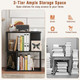 3-Tier Geometric Bookcase Side Table with Open Storage product