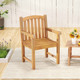 Teak Wood Patio Dining Chair (1-/2-/or 4-Pack) product