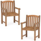 Teak Wood Patio Dining Chair (1-/2-/or 4-Pack) product