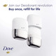 Dove Deodorant Refill product
