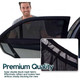 Zone Tech Car Side Window Stretchable Mesh Sunshade (2-Pack) product