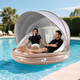 Inflatable Lounge Raft with Retractable Canopy product