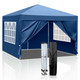 10 x 10-Foot Pop-up Tent Gazebo Beach Canopy with Removable Sidewalls product